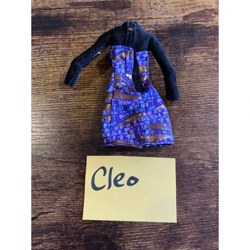 Monster High Boo York Cleo de Nile‎ Doll Dress Purple Black Copper Replacement